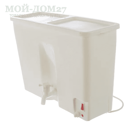 Водонагреватель пластиковый для дачи ЭВБО 22 л. | Мой-Дом27 | Объём: 22 л, полезный объём: 19 л.<br>
 Номинальная мощность - 1,25 кВт<br>
 Номинальное напряжение - 220 В<br>